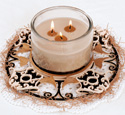 Birdhouses Candle Ring Project Pattern