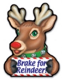 Brake for Reindeer Magnet 