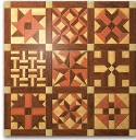 Geo Shape Wood Quilt Design #2