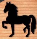 Strutting Horse Shadow Woodcraft Pattern