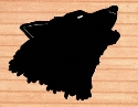 Giant Wolf Head Shadow Wood Pattern 