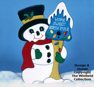 Product Image of Home Sweet North Pole Wood Pattern                    