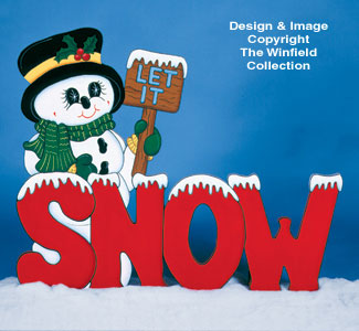 Product Image of Let It Snowman Woodcraft Pattern