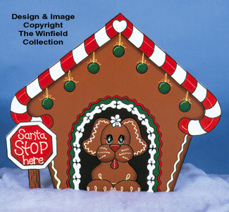 Product Image of Gingerbread Dog House Wood Pattern