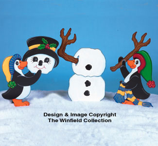 Product Image of Penguins Building Frosty Pattern