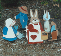 Garden Couple & Bunny Family Pattern
