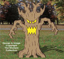 Giant Spooky Tree Wood Pattern