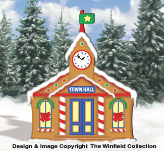 Product Image of Gingerbread Town Hall Woodcraft Pattern