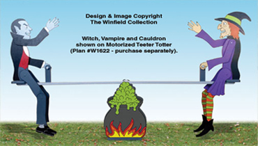 Product Image of Teetering Witch and Vampire Pattern