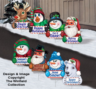 Product Image of Christmas Greeting Signs Pattern Set
