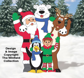 Product Image of Waving Christmas Pals Woodcraft Pattern