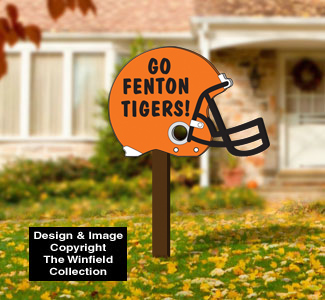 Product Image of Large Football Helmet Sign Pattern