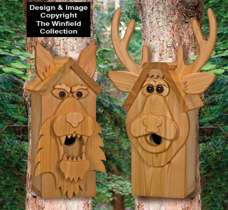 Product Image of Cedar Deer and Wolf Birdhouse Plans