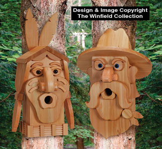Product Image of Cedar Cowboy & Indian Birdhouse Plans