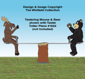Product Image of Teetering Moose and Bear Pattern