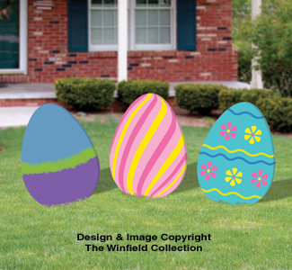 Giant Easter Eggs Woodcraft Pattern Set