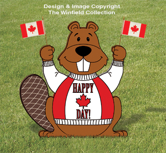 Canada Beaver Flag Holder Pattern