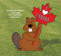 Canada Beaver Sign Holder Pattern