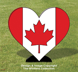 Canada Heart Woodcraft Pattern