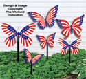 Medium & Small Patriotic Bufferflies Pattern
