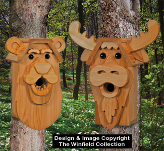 Product Image of Cedar Bear & Moose Birdhouse Plans