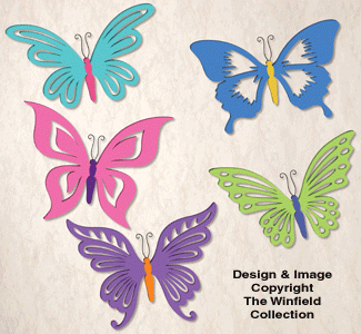 Product Image of Elegant Butterflies Pattern Set