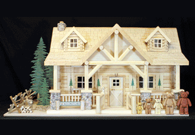 Product Image of Bear Family Lodge Woodworking Plans 