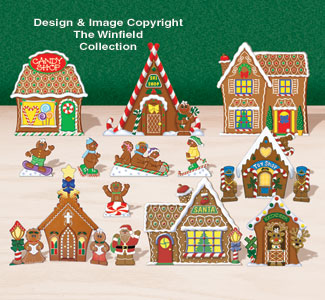 Product Image of Tabletop Gingerbread Village #2 Pattern