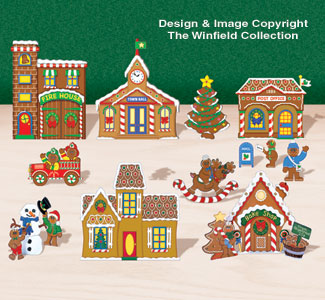 Product Image of Tabletop Gingerbread Village #3 Pattern