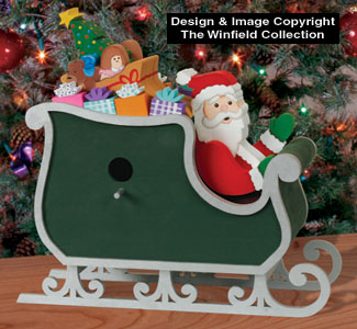 Product Image of Santa Sleigh Birdhouse Decor Pattern