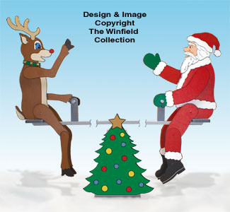 Product Image of Teetering Santa, Reindeer and Teeter Totter Pattern Set