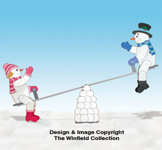 Product Image of Teetering Snow Couple and Teeter Totter Pattern Set