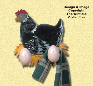 Product Image of Hen & Eggs Kitchen Towel Holder Pattern