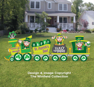Product Image of St. Patrick's Day Train Woodcraft Pattern