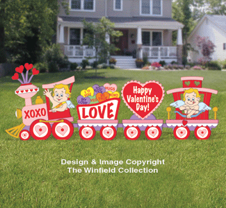 Product Image of Valentine's Day Train Woodcraft Pattern