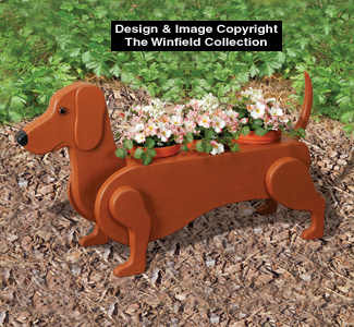 Product Image of Dachshund Flower Pot Planter Plan