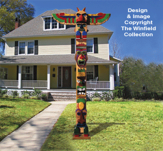 Product Image of Tiki Totem Pole Woodworking Plans