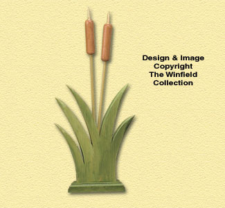 Product Image of Wooden Cattails Woodcraft Pattern
