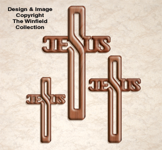 Jesus Cross Trio Pattern