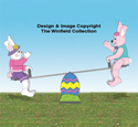 Teetering Bunny Couple and Teeter Totter Plan Set