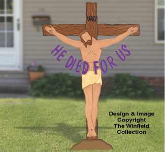 Product Image of He Died for Us Lifesize Wood Pattern