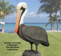 3D Life-Size Pelican Wood Pattern