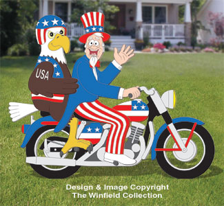 Product Image of Uncle Sam, Eagle and Cycle Pattern Set