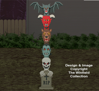 Product Image of Halloween Totem Pole Woodworking Plans