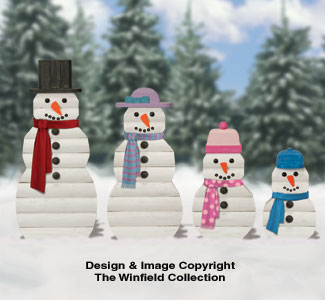 Product Image of Landscape Timber Snowmen Plans