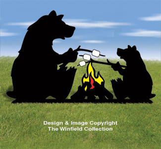 Campfire Bears Shadow Pattern