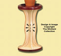 Apple Core Plant Stand Wood Pattern