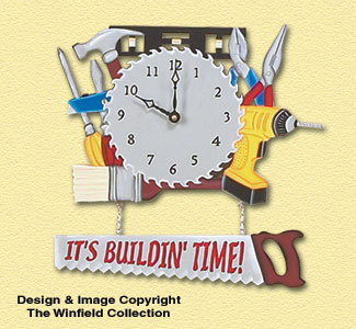 Product Image of Tool Time Wall Clock Pattern