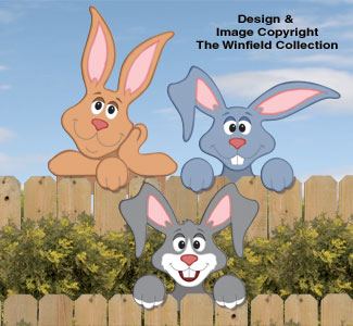 Product Image of Rabbit Fence Peekers Wood Pattern