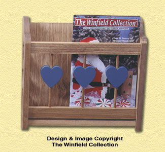 Product Image of Magazine Wall Rack Woodcraft Pattern